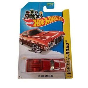 Hot Wheels '72 Ford Ranchero 2014 HW Off-Road Red Diecast Car Collectible Toy